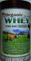 MyWHEY Grass-fed Organic Raw Whey Protein - Bio-active Cold Process Grade-A Milk Hormone-free Non-gmo Organic Whey Concentrated Powder Chocolate 4lb = 3,780g Protein = 180 Serving @ $0.93 by Natur-Pur