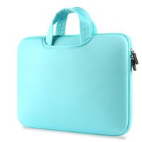 Macbook Air 11.6" Sleeve Bag,elecfan Laptop Handbag for Men Women Multi-functional Briefcase with Handle Carrying Strap for Apple MacBook Air 11" 11.6"/HP/Dell/Lenovo/Acer 11 Inch Notebook,Light Blue