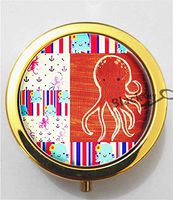 BlackKey Animal Octopus 3-Compartment Decorative Pocket Gift Box Case Organizer for Pill, Color 2 -1241