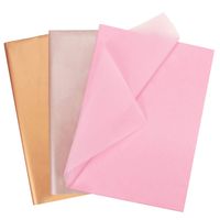 WRAPAHOLIC Gift Wrappping Tissue Paper - 60 Sheets Rose Gold Copper and Pink Set Gift Wrap Paper Bulk for Packing, DIY Crafts - 19.7x27.5 inch