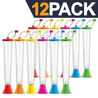 Yard Cups Party 12-Pack - for Margaritas, Cold Drinks, Frozen Drinks, Kids Parties - 14 oz. (400 ml) - set of 12 Yard Cups in assorted colors - BPA Free and Crack Resistant