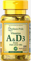 Puritan's Pride Vitamins A & D 5000/400 IU-100 Softgels