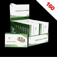 HHJJ Disposable Cigarette Filters, Cigarette Filter Tips Holders, Healthy Reusable for Smoking, Tar Trap Cigarette Filters Clear Lung - 20 Boxes - 160 Count