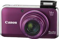 Canon PowerShot SX210IS 14.1 MP Digital Camera with 14x Wide Angle Optical Image Stabilized Zoom and 3.0-Inch LCD (Purple)