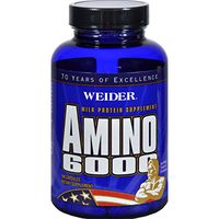 Weider Amino 6000 - Milk Protein Supplement - 100 Capsules (Pack of 2)