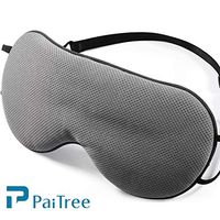 Sleep Mask with Breathable Hole,PaiTree 100% Nature Silk Eye Mask for Women and Men Soft Comfort Eye Shade Cover Soft and Cool Eye Blinder for Travel/Sleeping