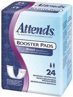 Attends® Bladder Control Pad Attends® Length Light Absorbency Unisex White 11.5 Inch Length BG/24