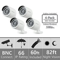 (Set of 4) Samsung SDC-9443BC 1080p HD Weatherproof Bullet Camera (Compatible with SDH-B74041 & SDH-B74081)