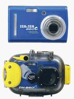 Sea & Sea DX-860G Underwater Digital Camera & Housing, 6.2 Mega-pixel, 3x Optical Zoom, 5x Digital Zoom, Blue