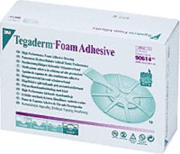 Tegaderm High Performance Adhesive Foam Dressing 3" x 2-3/4" Mini Oval (Box of 10 Each)