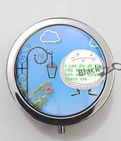 BlackKey I Can Do All Things Through Christ Who Strengthens Me 3-Compartment Decorative Pocket Gift Box Case Organizer for Pill, Color 1 -1489