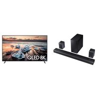 Samsung QN65Q900RBFXZA Flat 65" QLED 8K Q900 Series Smart TV (2019) With HW-Q90R Samsung Dolby Atmos Q90R Series Soundbar