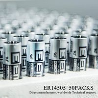 EEMB 3.6V AA Lithium Battery ER14505 2600mAh High Capacity Li-SOCl2 Non Rechargeable UL Certified 3.6Volt Lithium Thionyl Chloride Batteries