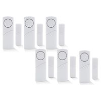 Wireless Home Security Alarm System DIY Kit - Magnetic Sensor - Guardian Protector - Window Glass Vibration Security Burglar Alarm for Homes, Cars, Sheds, Caravans, Motorhomes - Price Xes (Set of 6)