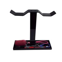 Restarty Gaming Headset Stand, Headphone Stand Acrylic Dual Balance Headset Stand Gaming Headset Holder Mount