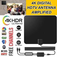 Vmade Newest HD Digital Indoor Amplified TV Antenna Support 4K,1080p HDTV,DTV,TV Amplifier Signal Booster Receive Digital Signals for Free National and Local Television Programs