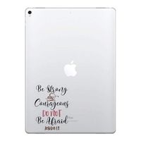 FINCIBO 5 x 5 inch Christian Bible Joshua 1:9 Removable Vinyl Decal Stickers for iPad MacBook Laptop (Or Any Flat Surface)