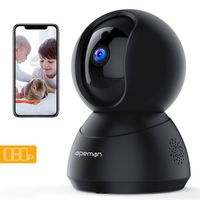 APEMAN Home Camera 1080P WiFi Security Camera Wireless Indoor Surveillance Camera Pet/Baby Monitor Compatible with Alexa 2-Way Audio Motion Detection Night Vision Pan/Tilt/Zoom