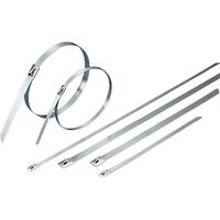 Kable Kontrol - 5" Long Stainless Steel Metal Zip Ties - 200 Lbs Tensile Strength - 100 pcs/pack