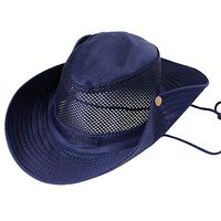 Leah Daly Fisherman Hat Sun Hats for Women Wide Brim UV UPF Outdoor Hunting Summer Fishing Hiking Hat Cyan
