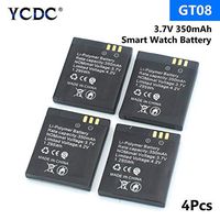 3.7V Rechargeable Li-ion Polymer Battery 350mAh for Smart Watch GT08 Only X4