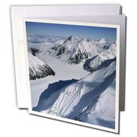 Peters Glacier, Denali National Park. Alaska, USA - Greeting Cards, 6 x 6 inches, set of 12 (gc_141744_2)
