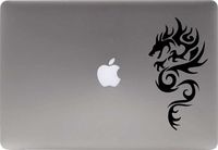Dragon Silhouette Left Version 3 Vinyl Decal Sticker for Computer MacBook Laptop Ipad Electronics Home Window Custom Walls Cars Trucks Motorcycle Automobile and More (Black)