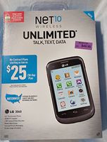 NET10 Wireless Pre-Paid Cell Phone Unlimited Talk Text Data LG 306G