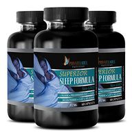 Sleep aid Pills for Adults - Superior Sleep Formula 952 Mg - melatonin theanine - 3 Bottles (180 Capsules)