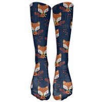 Gege New Cute Fox Compression Socks Soccer Socks Knee High Socks for Running,Medical,Athletic,Edema,Diabetic,Varicose Veins,Travel,Pregnancy,Shin Splints,Nursing