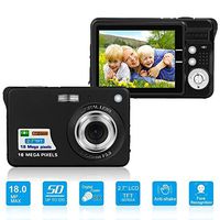 HD Mini Digital Camera with 2.7 Inch TFT LCD Display, Digital Video Camera Black- Sports,Travel,Camping,Birthday&Christmas Gift (Black)