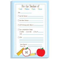 School Supplies Excuse Pad | Personalized School Notepads for Kids | Custom Printed School Pads | Excuse Pad | Stationery for School | School Supplies