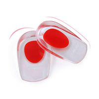 1 Pair 7-10 Half Insole, Transparent Gel, Invisible Inside Comfortable Insole for Adult Women and Men