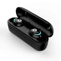 Bluetooth Earbuds, IPX5 Waterproof 5.0 Wireless Bluetooth Headphones, HiFi Stereo Sound Bluetooth Earphones in-Ear Sports Headsets with Built-in Mic and Charging Case for iPhone and Android (Black)