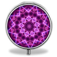 IMLONE Pill Organizer, Customized Magic Flower Pill Boxes with 3 Components for Purse