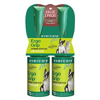 Evercare Ergo Grip 70-Layer Extra-Sticky Roller, Twin Pack Lint, Large, Natural
