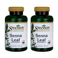 Swanson Senna Leaf 500 Milligrams 100 Capsules (2 Pack)