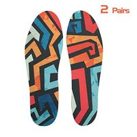 Senthmetic Natural Cork Insoles 2 Pairs Set High Arch Support Orthotics Insoles Replacement Shoes Inserts for Flat Feet Pronation Relieve Foot Pain Shoe Insoles (Woman 8.5/Man 7.5)