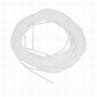 Houseuse Clear White 3mm Outer Dia 29M Polyethylene Spiral Cable Wire Wrap Tube