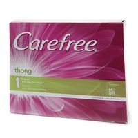 Carefree Pantiliners for Thongs with Stay Put Wings, Unscented, Light 98 ea