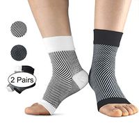 Rzting Plantar Fasciitis Sports Foot Care Socks for Men & Women, Help for feet & Heel Pain Relief, Arch Support, Ankle Support Best for Runners Running, Cycling, and Climbing etc (Black, S/M)