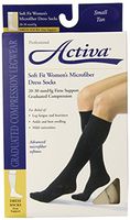 Activa 20-30 mmHg Soft Fit Knee High Socks, Tan, Small