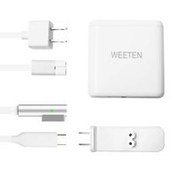 WEETEN 72W 2 Port Power Adapter Charger Compatible with Macbook Pro 13 L-tip Style Mental Connector Work with Macbook Pro 13 in, Macbook 13.3 in & Macbook Air 11 / 13 inch