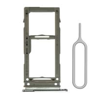 Afeax Single SIM Card Tray Holder Slot Replacement Compatible with Samsung Galaxy S10/S10 Plus (Silver)