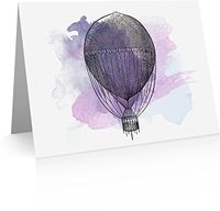 Hot Air Balloon Note Cards (24 Foldover Cards and Envelopes)