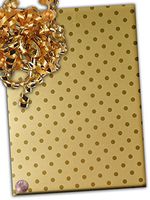 30" X 15' Gold Polka Dots Gift Wrap