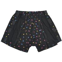 Incontinence Underwear Men Cotton Snap-on Pants Washable for Men Easyto Wear and Off Black - XL