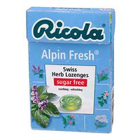 Ricola, Swiss Herb Lozenges, Sugar Free, Alpin Fresh, 40 g [Pack of 4 pieces]