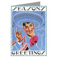 South Of The Border Vintage Christmas Holiday Note Card Set