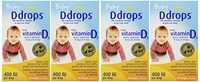 Ddrops Baby 400 Iu 90 Drops 0.08 Fluid Ounce (4 Pack)